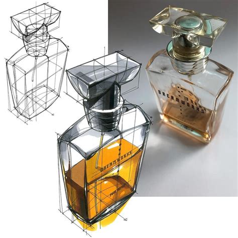 perfume bottle design sketches